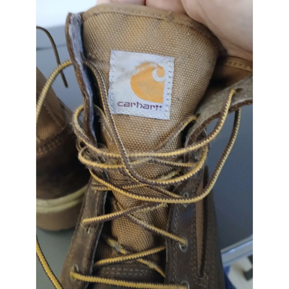 Carhartt Force Mens 13 Brown Leather Composite Toe Work Safety Boots